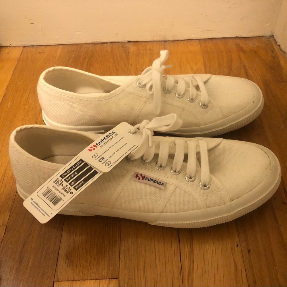 Superga white sneakers